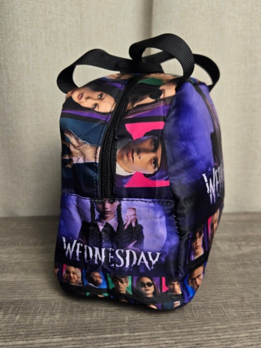 Anime Wednesday Addams Insulated Lunch Bag Box Medium Snack Cooler New - Picture 2 of 7